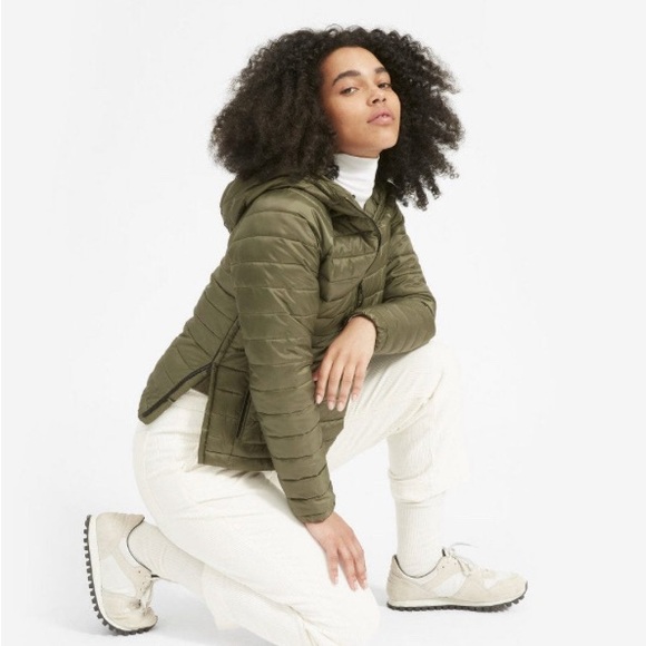 Everlane Women's Black Jacket Lightweight Half-zip
Puffer.Size S,Green.Pre-owned - Picture 1 of 9